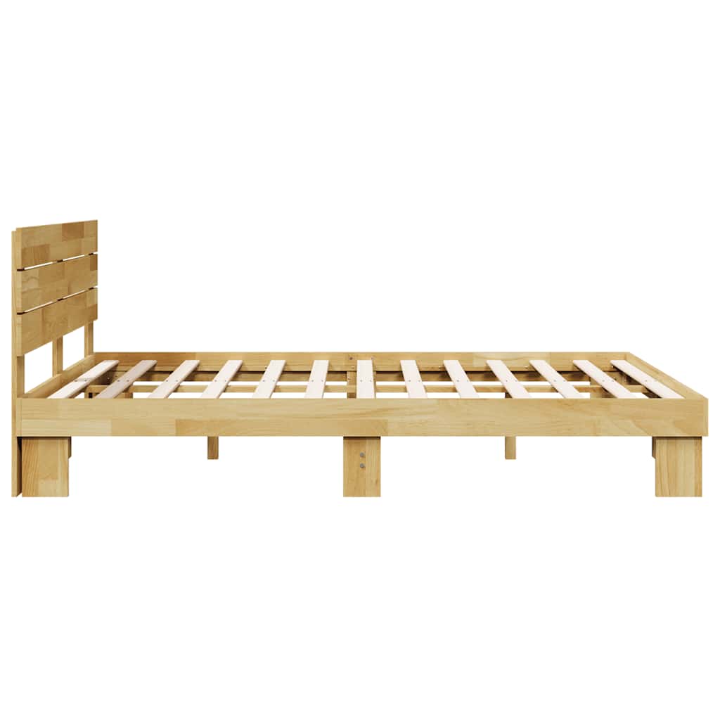 Cadre de lit avec tête de lit sans matelas 135 x 190 cm - XIOS