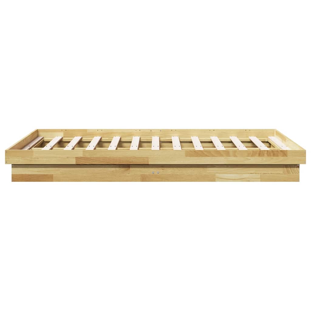 Cadre de lit sans matelas 120x200 cm bois massif de chêne - XIOS
