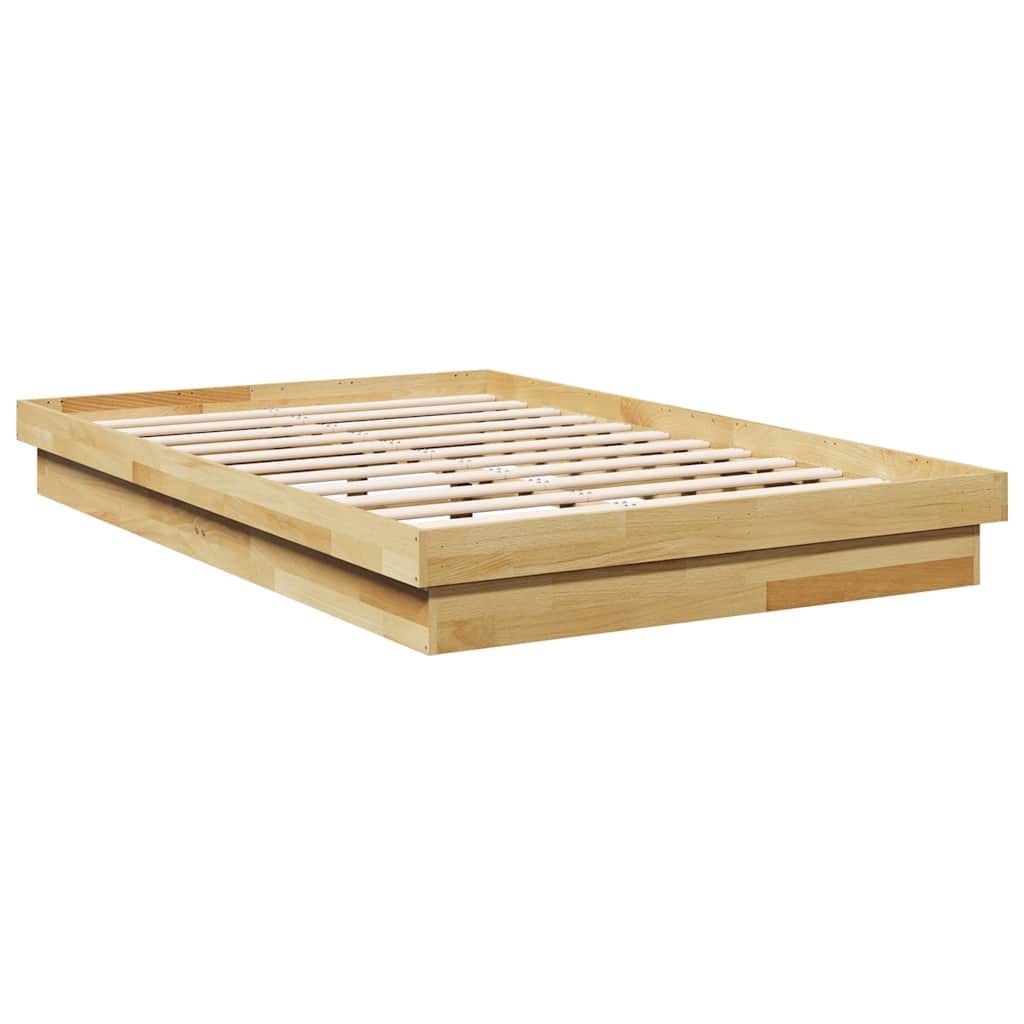 Cadre de lit sans matelas 120x200 cm bois massif de chêne - XIOS