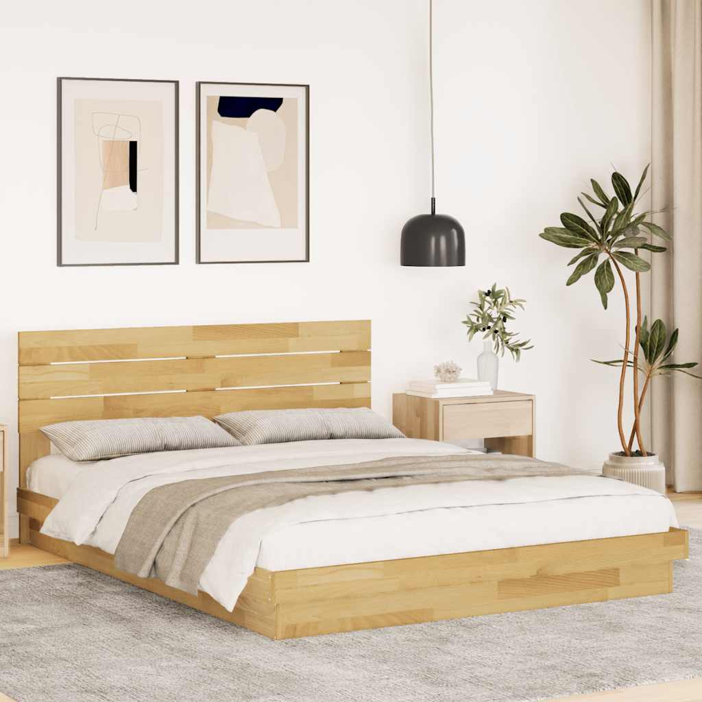 Cadre de lit avec tête de lit sans matelas 150 x 200 cm - XIOS