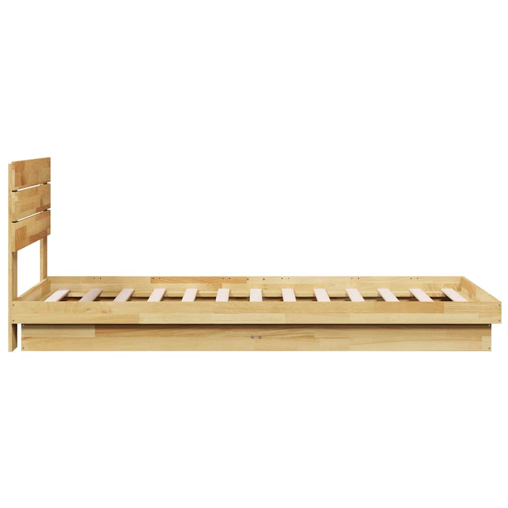 Cadre de lit avec tête de lit sans matelas 100x200 cm - XIOS