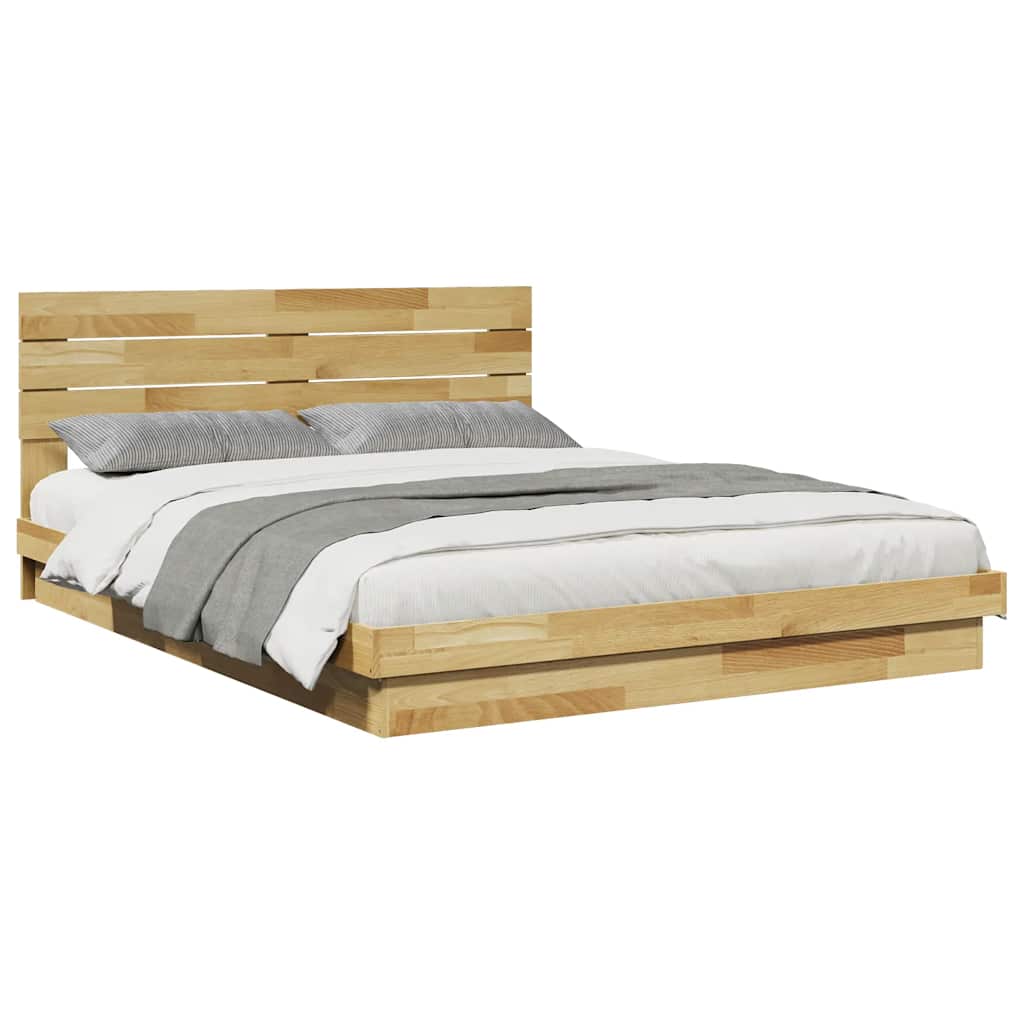 Cadre de lit avec tête de lit sans matelas 140x190 cm - XIOS