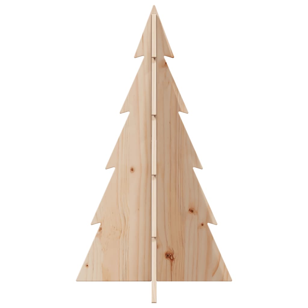 Arbre de Noël en bois pour décoration 80 cm bois massif de pin - XIOS