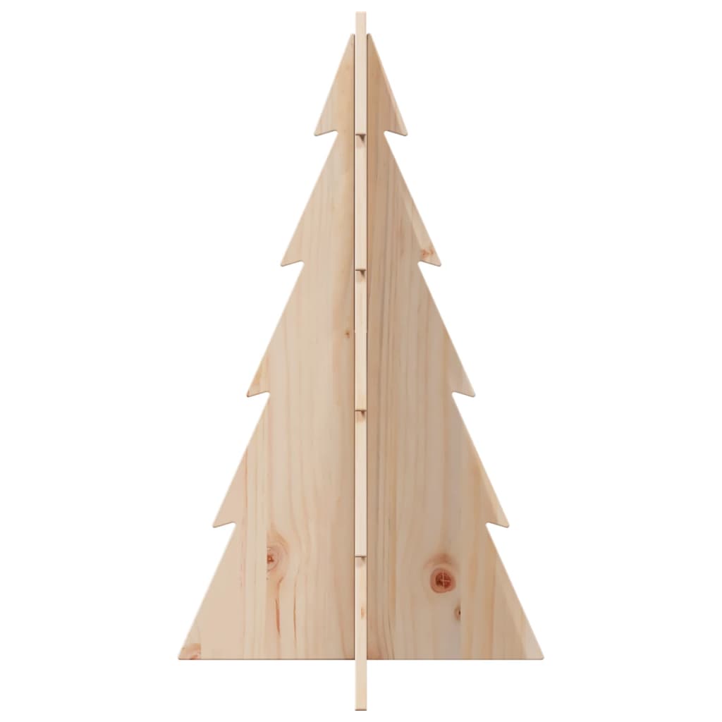 Arbre de Noël en bois pour décoration 80 cm bois massif de pin - XIOS