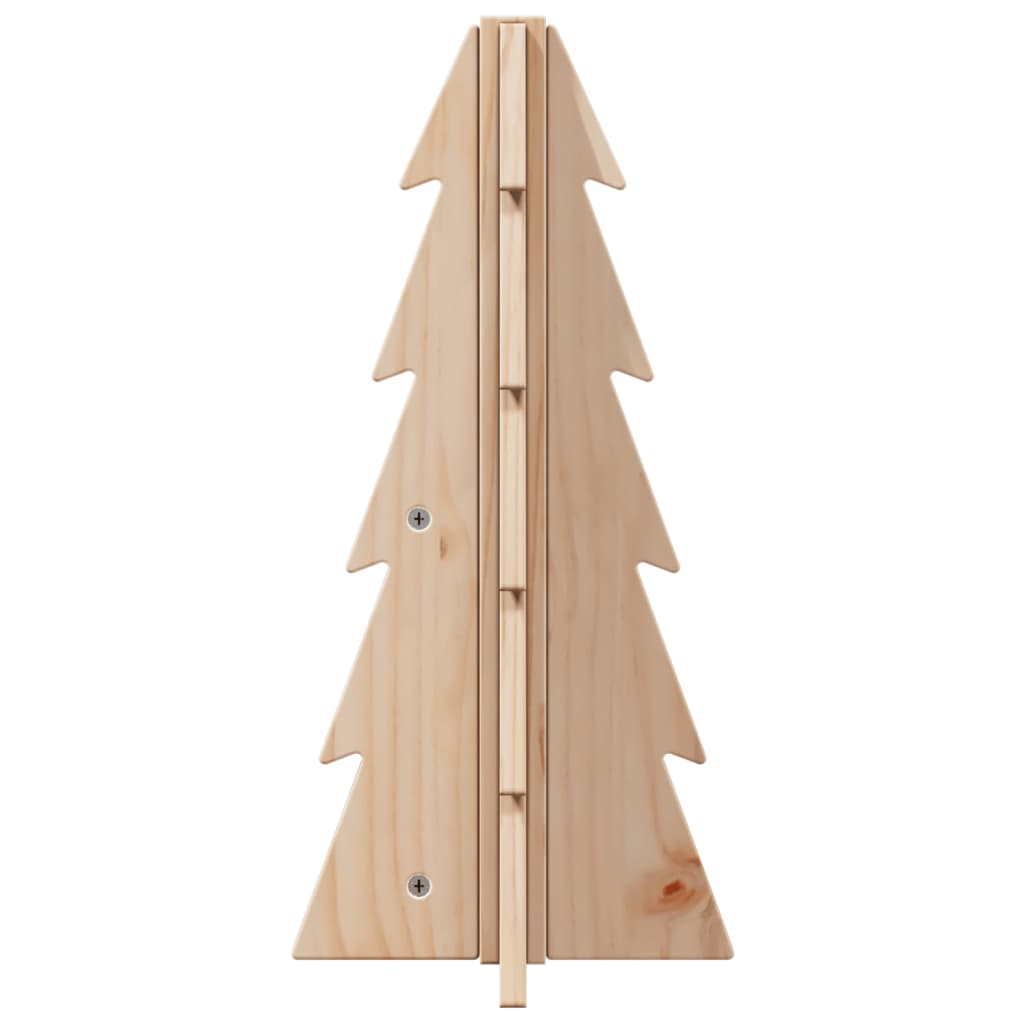 Arbre de Noël en bois pour décoration 49 cm bois massif de pin - XIOS