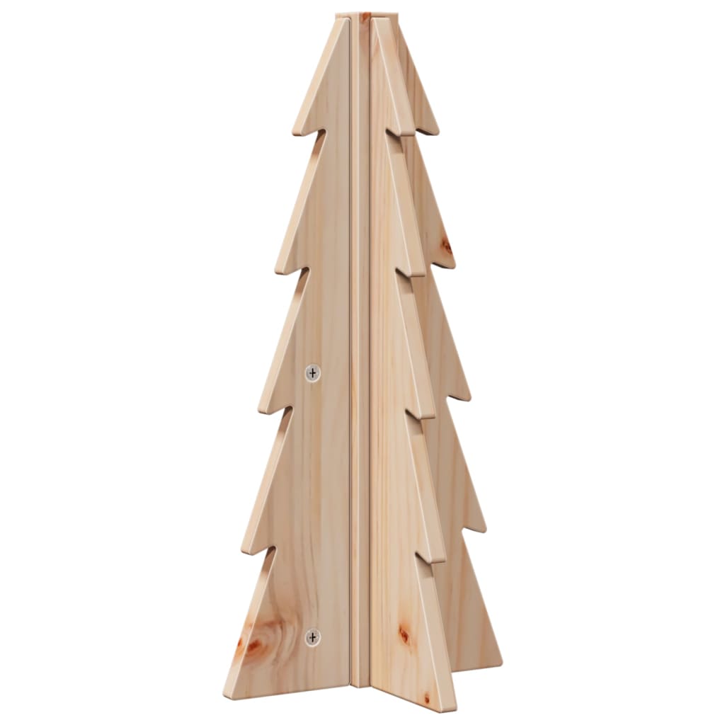 Arbre de Noël en bois pour décoration 49 cm bois massif de pin - XIOS