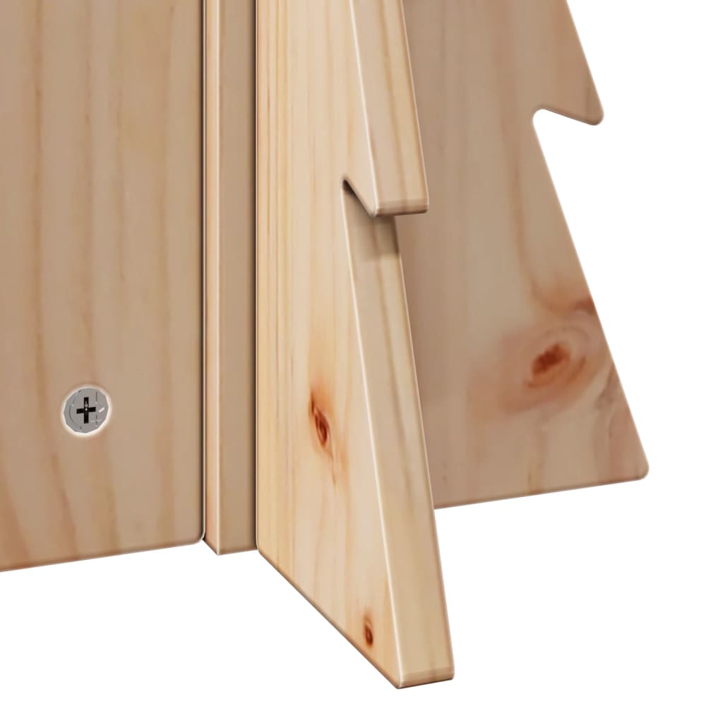 Arbre de Noël en bois pour décoration 49 cm bois massif de pin - XIOS