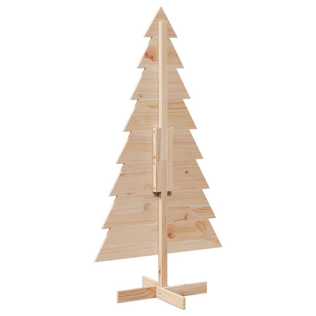 Arbre de Noël en bois pour décoration 150 cm bois massif de pin - XIOS