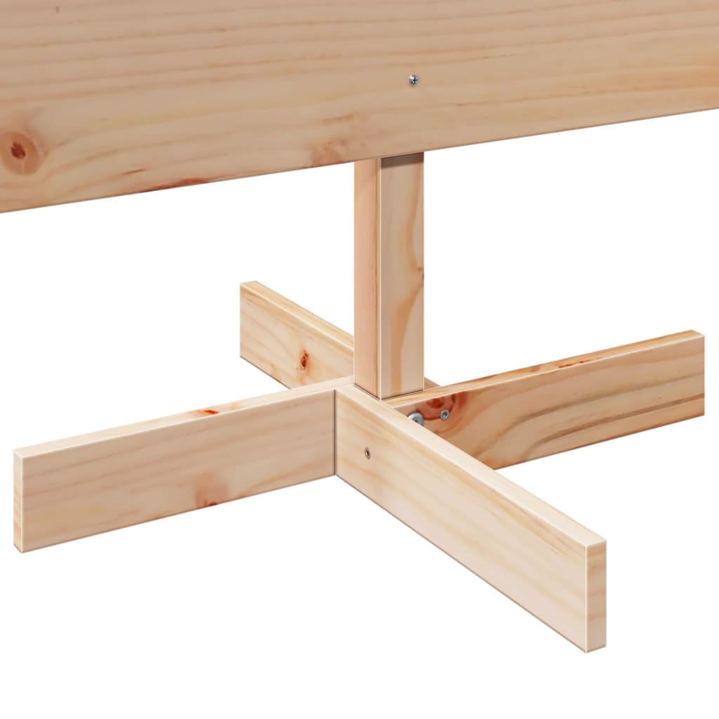 Arbre de Noël en bois pour décoration 150 cm bois massif de pin - XIOS