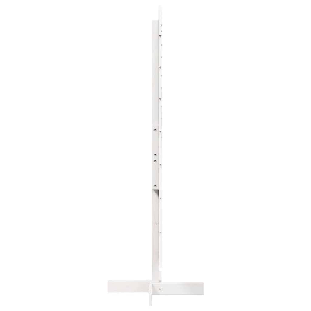 Arbre de Noël en bois pour décoration blanc 150 cm pin massif - XIOS