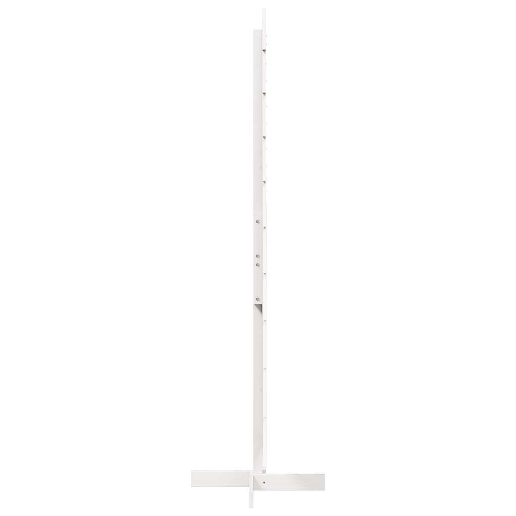 Arbre de Noël en bois pour décoration blanc 180 cm pin massif - XIOS