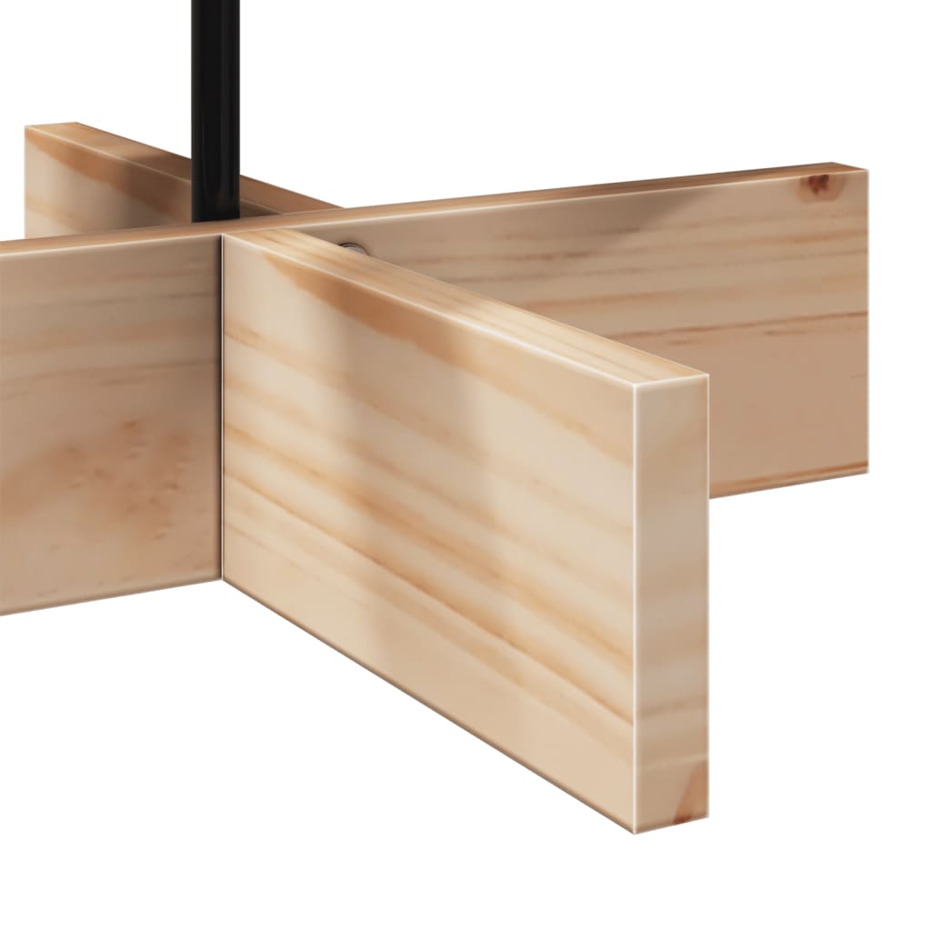 Arbre de Noël en bois pour décoration 80 cm bois massif de pin - XIOS