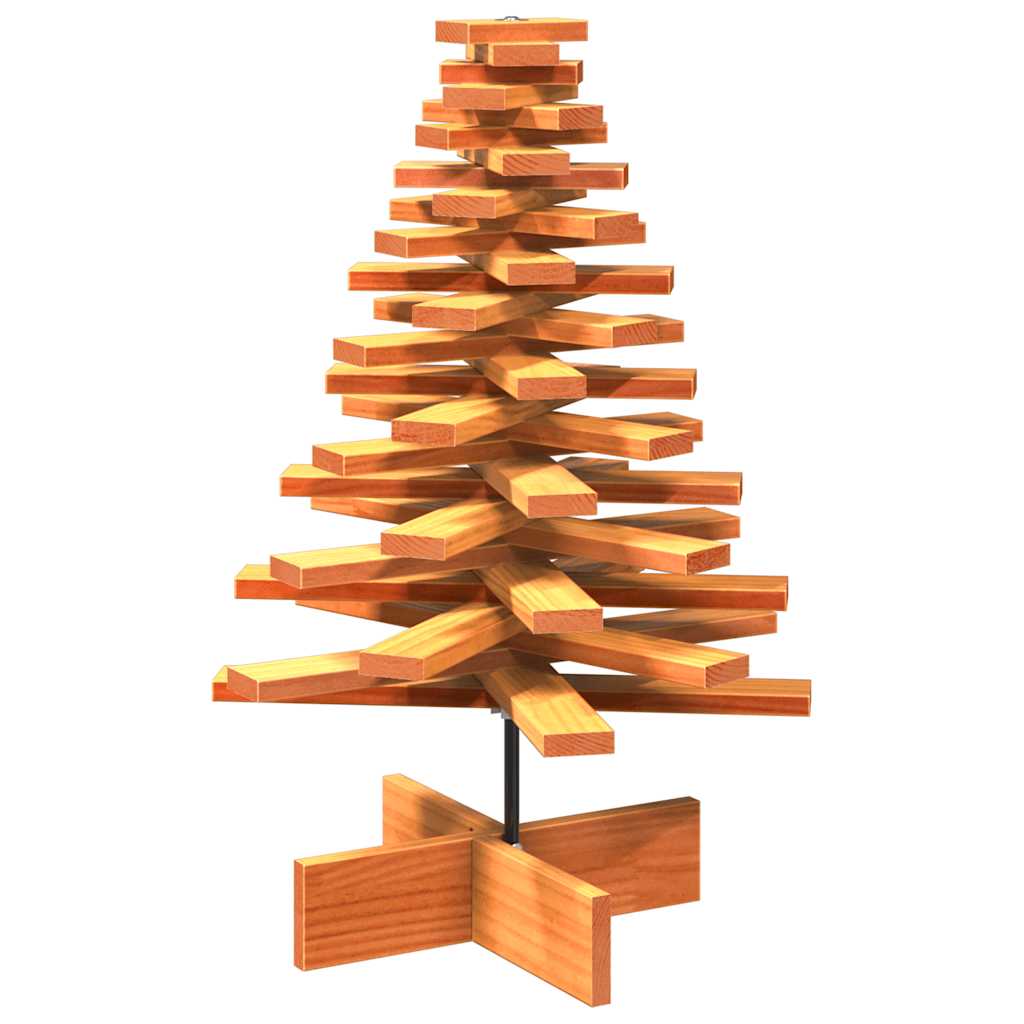 Arbre de Noël en bois pour décoration 80 cm bois de pin massif - XIOS