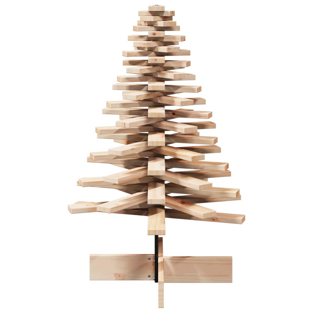 Arbre de Noël en bois pour décoration 100 cm bois massif de pin - XIOS