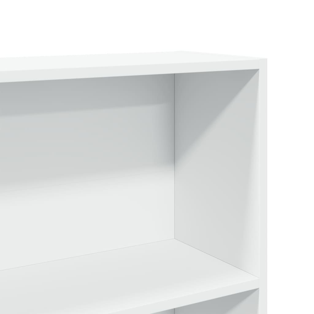 Bibliothèque blanc 80x30x189 cm bois d'ingénierie - XIOS