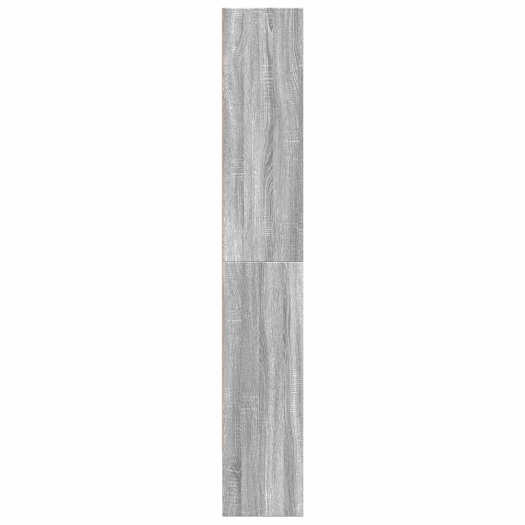 Bibliothèque sonoma gris 80x30x189 cm bois d'ingénierie - XIOS