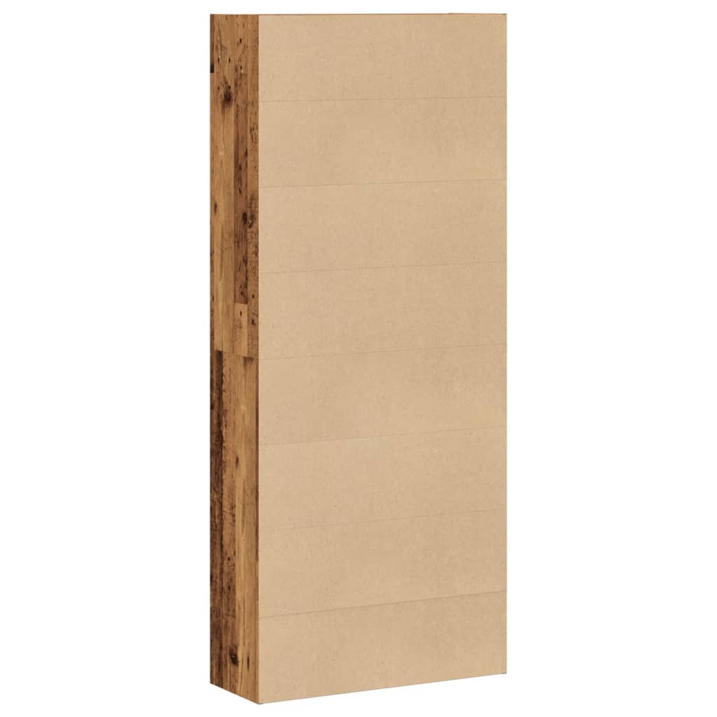 Bibliothèque vieux bois 80x30x189 cm bois d'ingénierie - XIOS