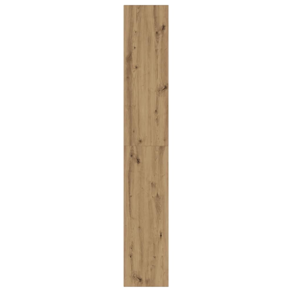 Bibliothèque chêne artisanal 80x30x189 cm bois d'ingénierie - XIOS