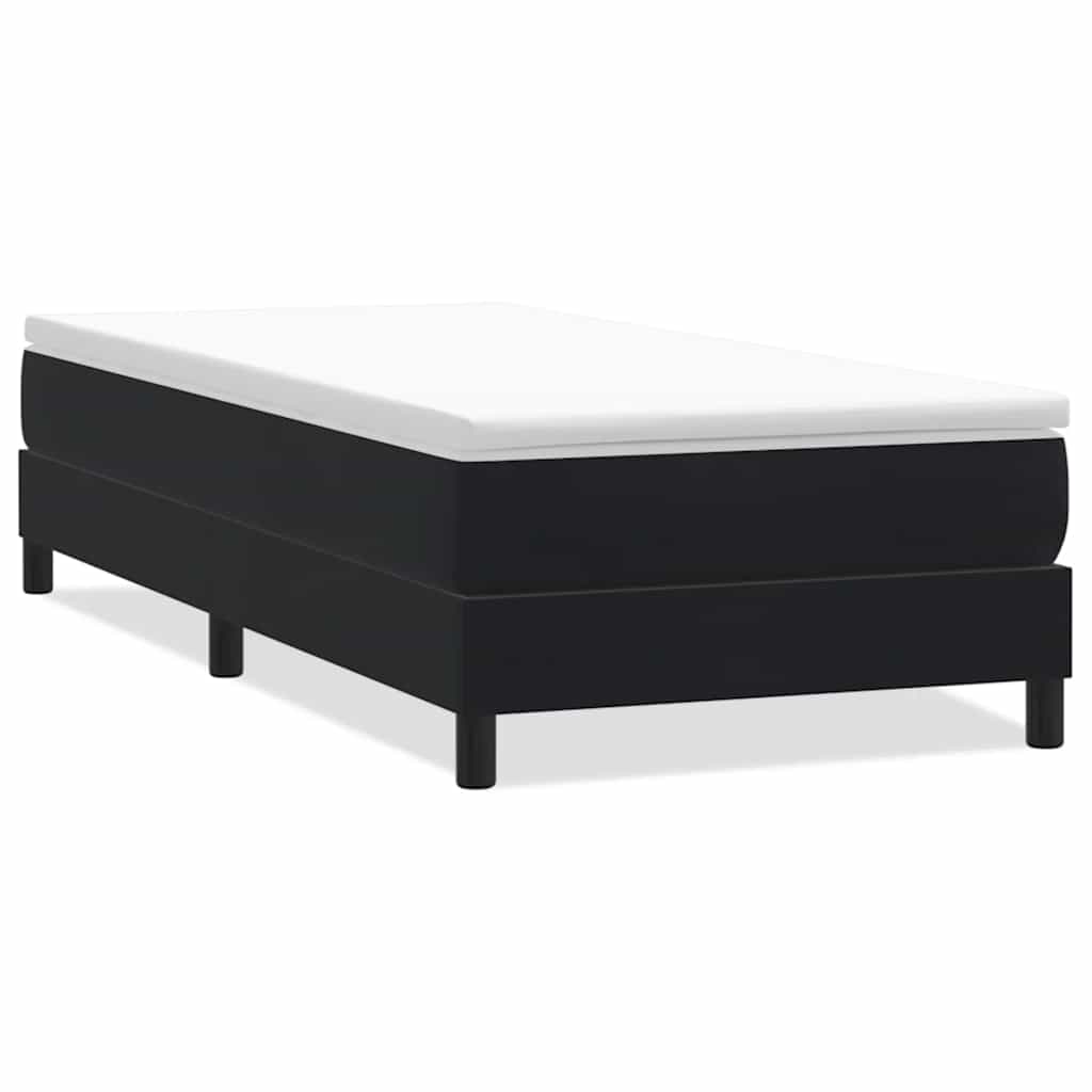 Sommier à lattes de lit sans matelas noir 80x210 cm velours - XIOS