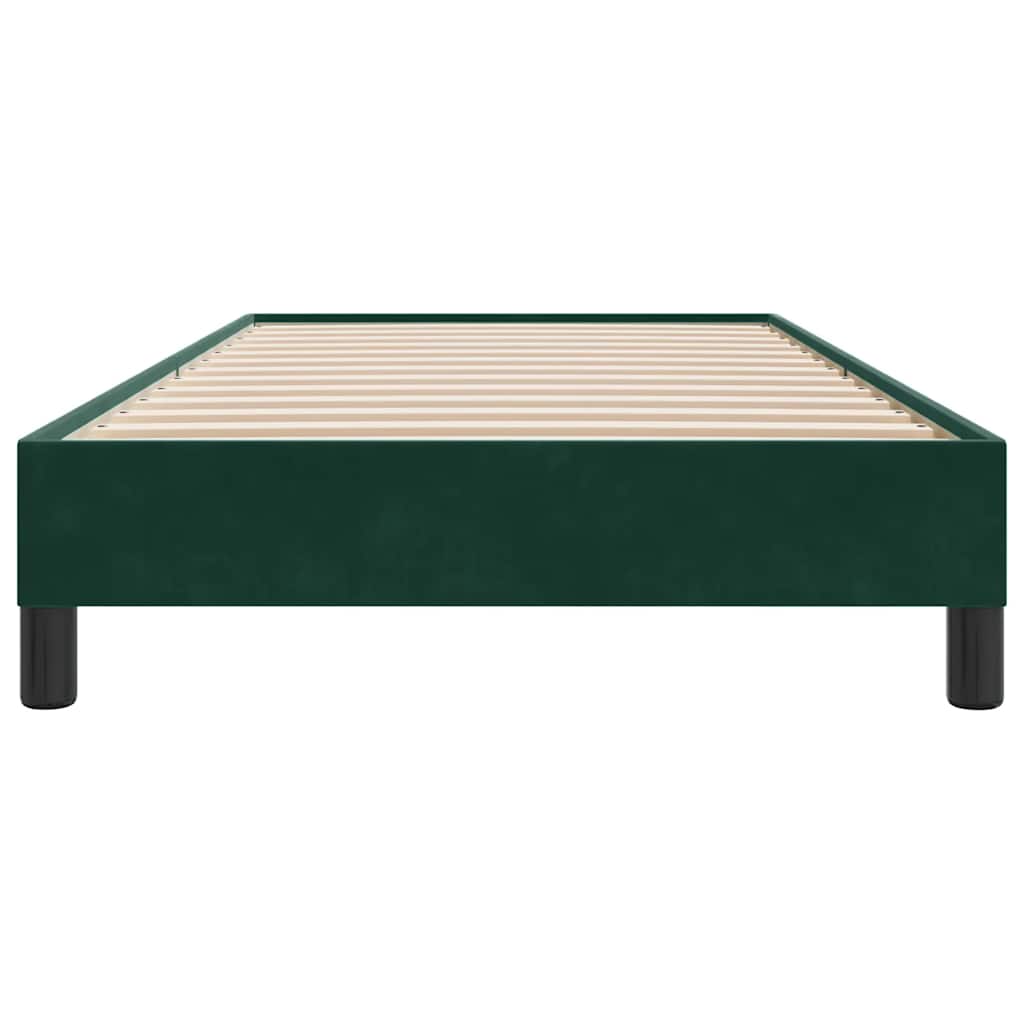 Sommier à lattes de lit sans matelas vert foncé 80x210 cm - XIOS