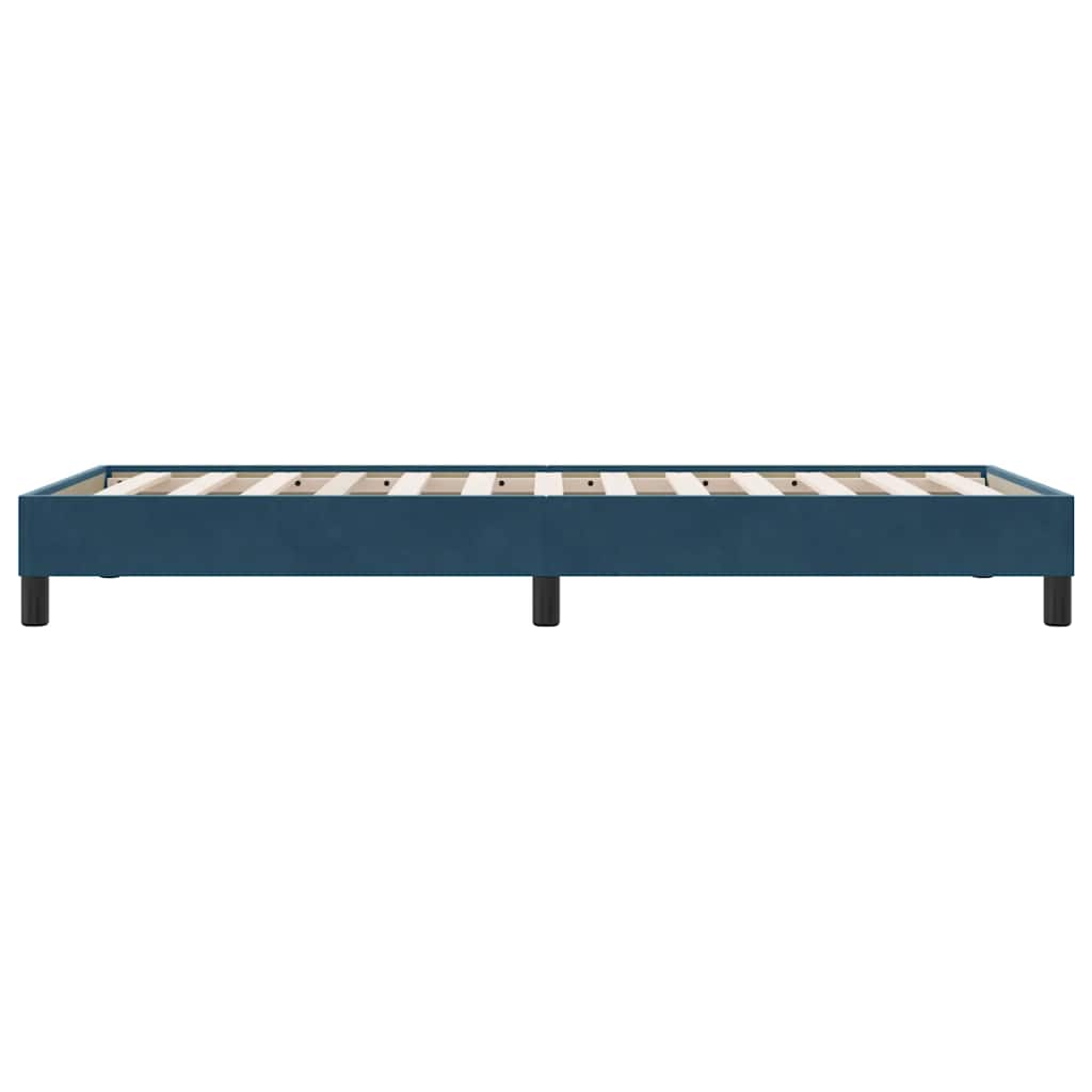 Sommier à lattes de lit sans matelas bleu foncé 80x210 cm - XIOS
