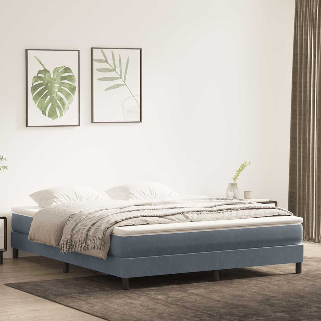 Sommier à lattes de lit sans matelas 180x210 cm velours - XIOS