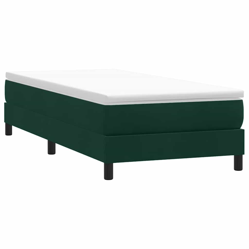 Sommier à lattes de lit sans matelas vert foncé 80x220 cm - XIOS