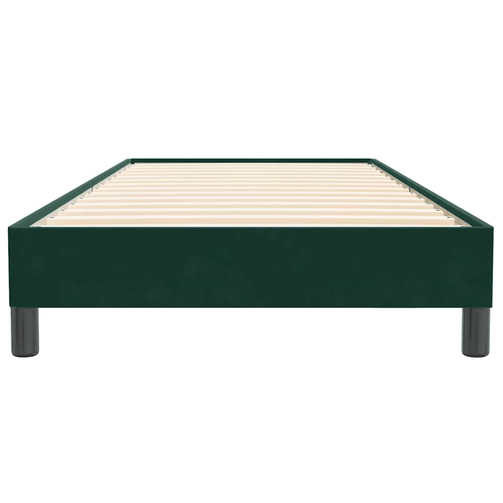 Sommier à lattes de lit sans matelas vert foncé 80x220 cm - XIOS