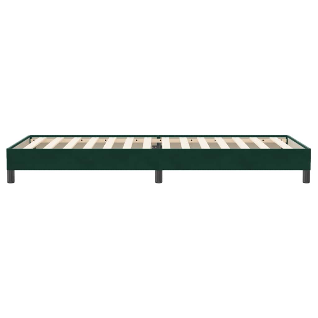 Sommier à lattes de lit sans matelas vert foncé 80x220 cm - XIOS