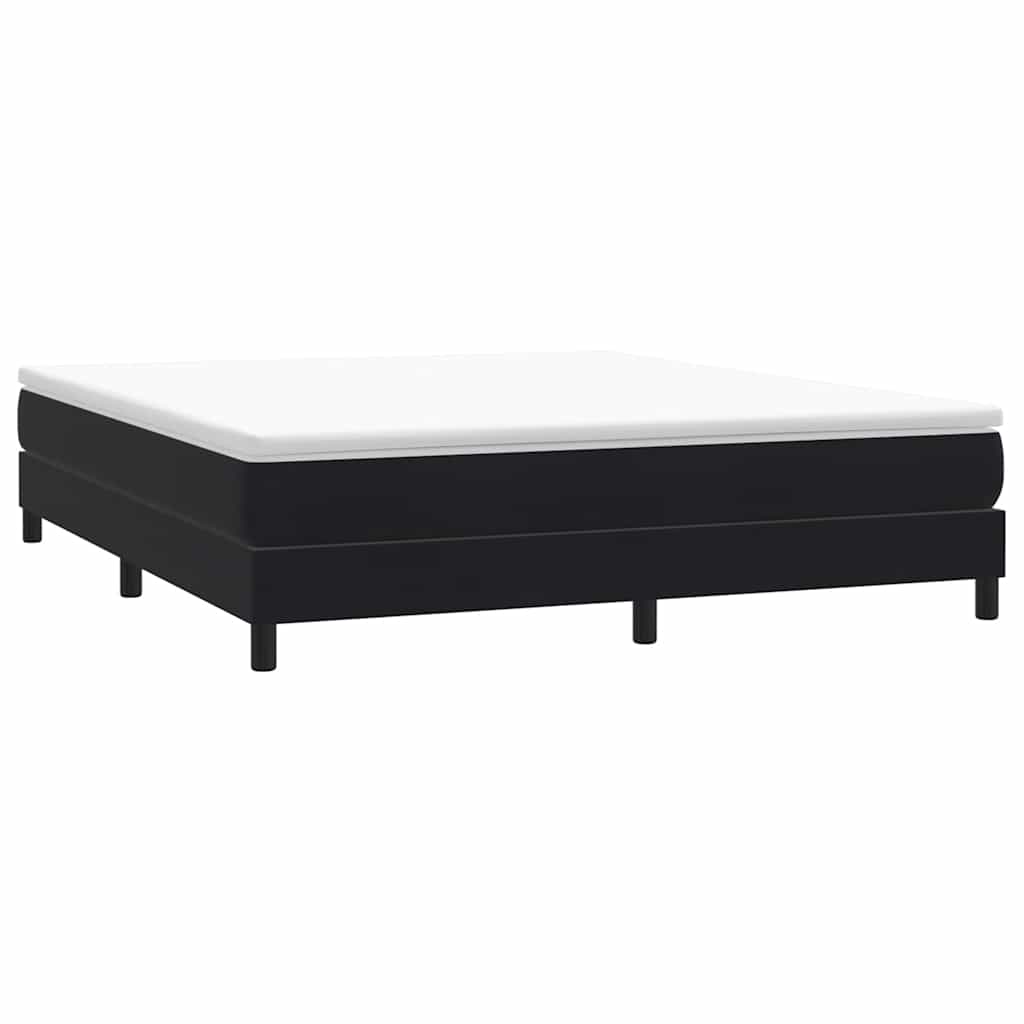 Sommier à lattes de lit sans matelas noir 180x220 cm velours - XIOS