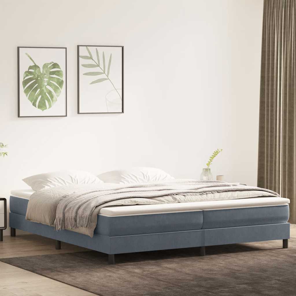Sommier à lattes de lit sans matelas gris foncé 200x220 cm - XIOS