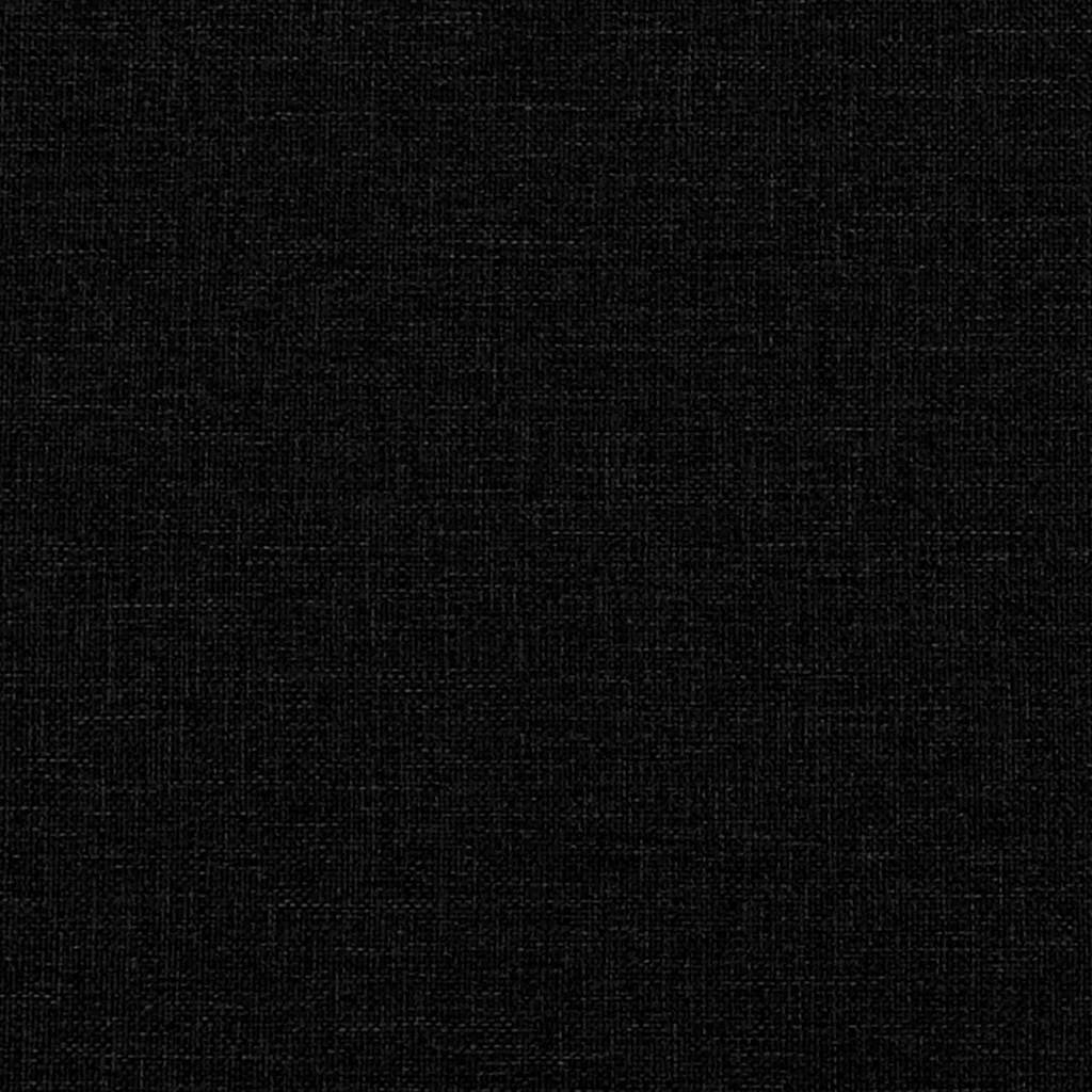 Fauteuil avec repose-pied Noir Tissu - XIOS