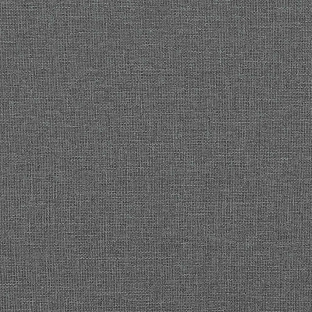 Chaise à bascule avec repose-pied Gris foncé Tissu - XIOS