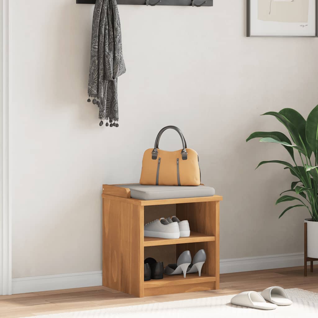 Banc de couloir SANDNES 45x40x50 cm bois de pin massif - XIOS