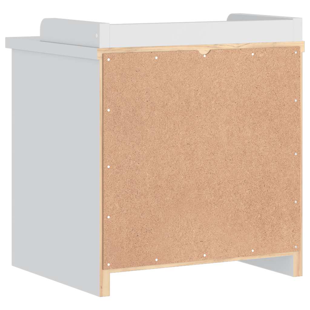 Banc de couloir SANDNES blanc 45x40x50 cm bois de pin massif - XIOS