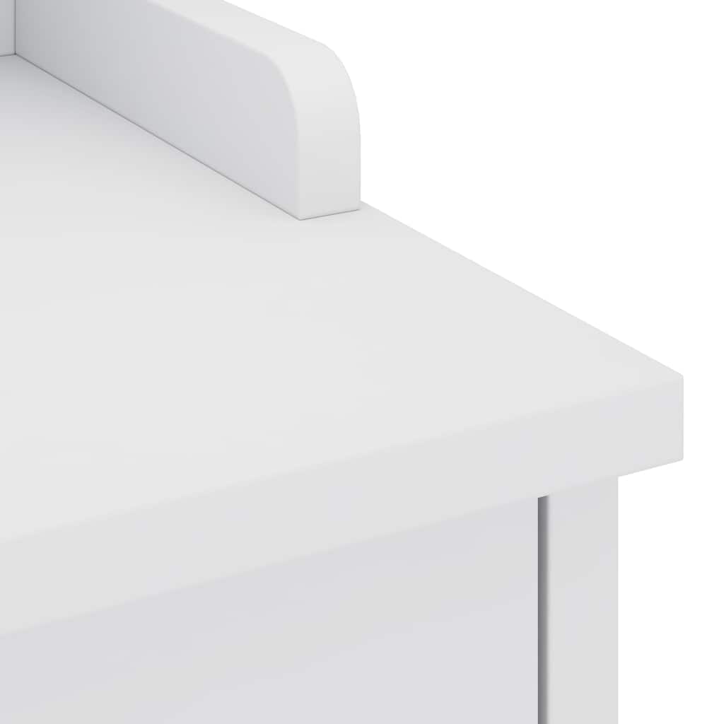 Banc de couloir SANDNES blanc 45x40x50 cm bois de pin massif - XIOS