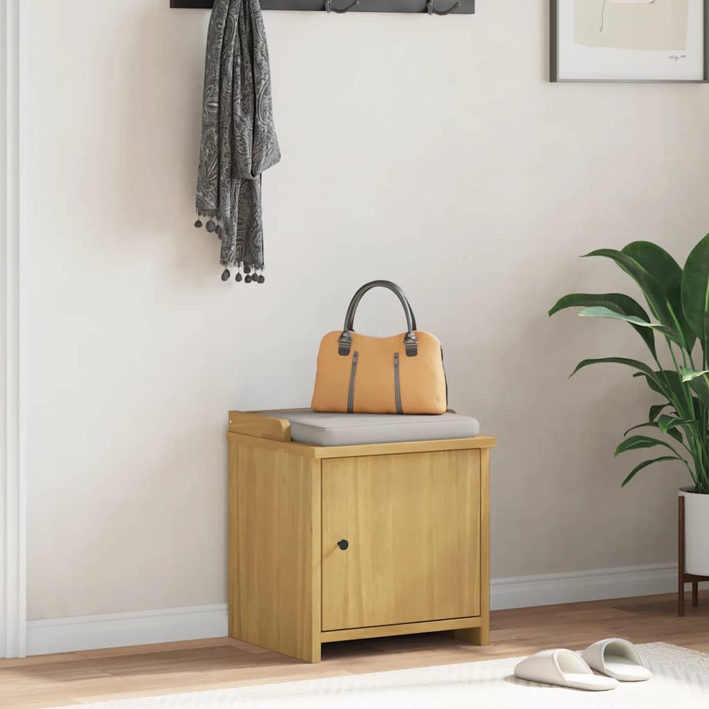 Banc de couloir SANDNES 45x40x50 cm bois de pin massif - XIOS