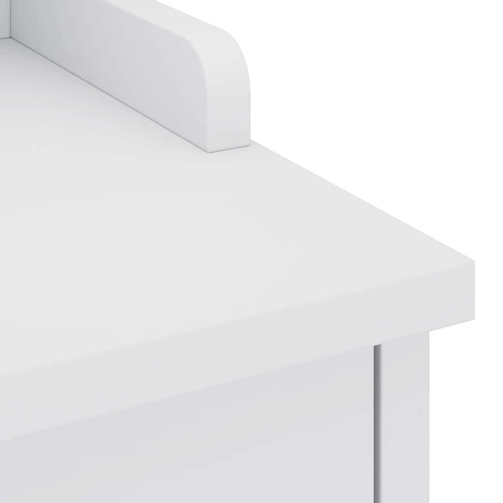 Banc de couloir SANDNES blanc 45x40x50 cm bois de pin massif - XIOS
