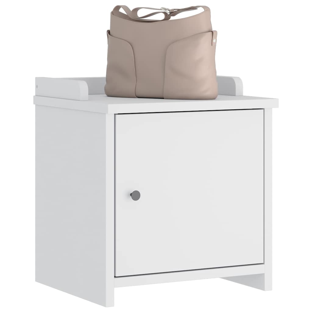 Banc de couloir SANDNES blanc 45x40x50 cm bois de pin massif - XIOS