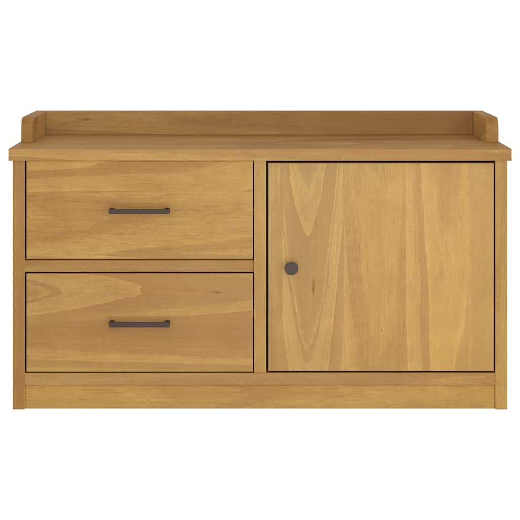 Banc de couloir SANDNES 87x40x50 cm bois de pin massif - XIOS