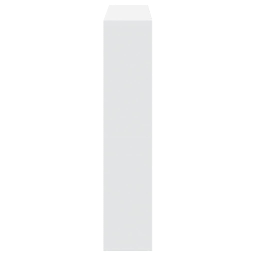Bibliothèque blanc 137,5x29x137,5 cm bois d'ingénierie - XIOS