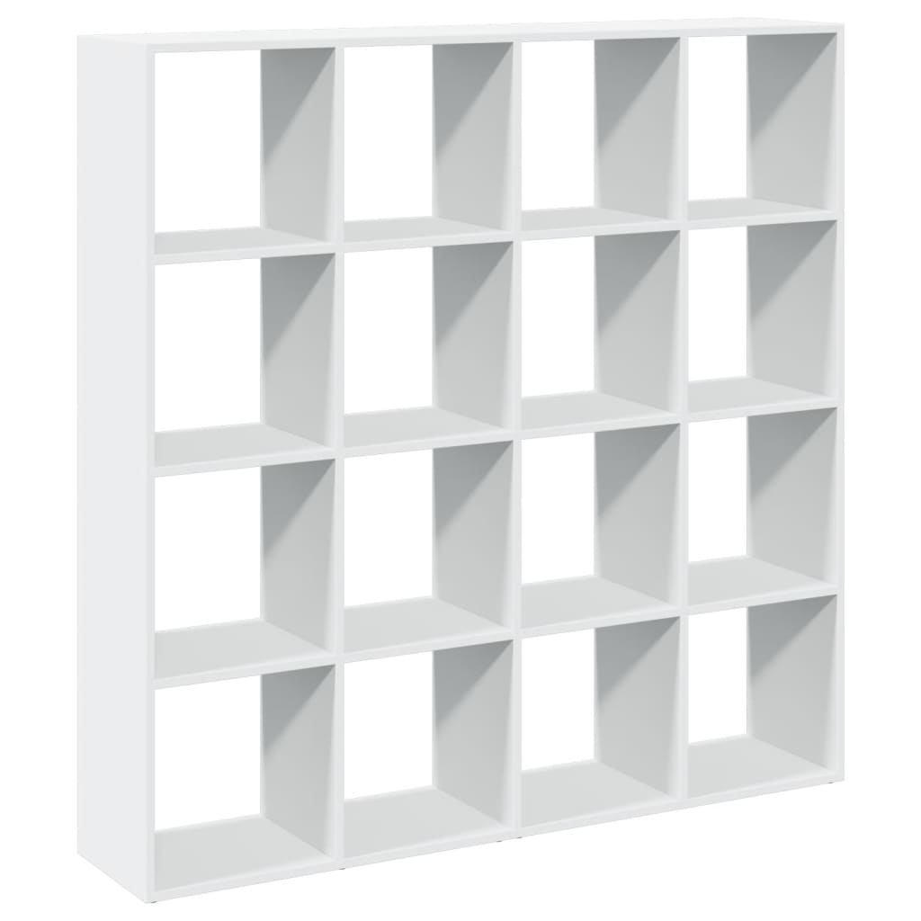 Bibliothèque blanc 137,5x29x137,5 cm bois d'ingénierie - XIOS