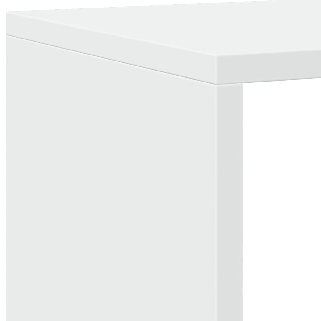 Bibliothèque blanc 137,5x29x137,5 cm bois d'ingénierie - XIOS