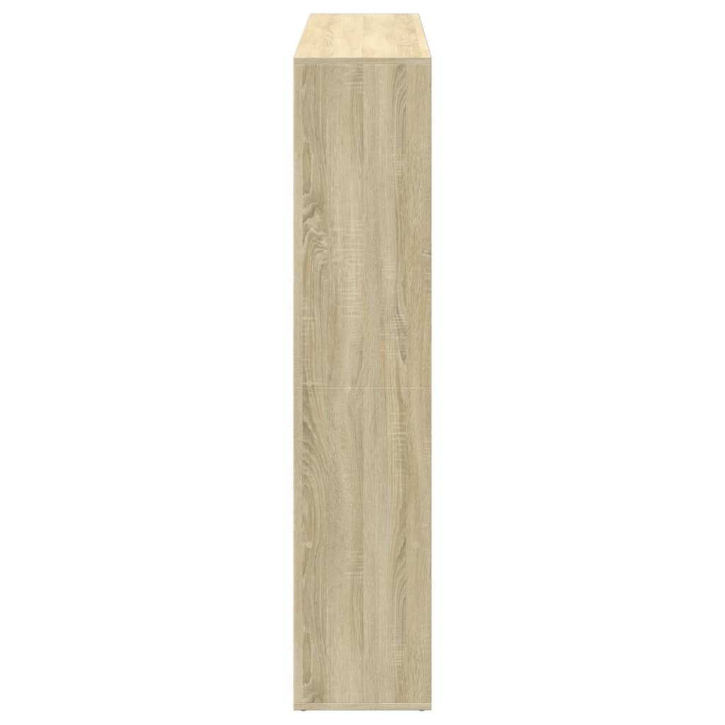 Bibliothèque chêne sonoma 137,5x29x137,5 cm bois d'ingénierie - XIOS