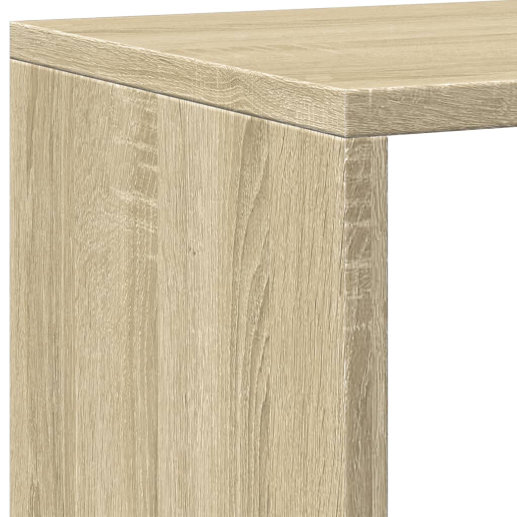 Bibliothèque chêne sonoma 137,5x29x137,5 cm bois d'ingénierie - XIOS