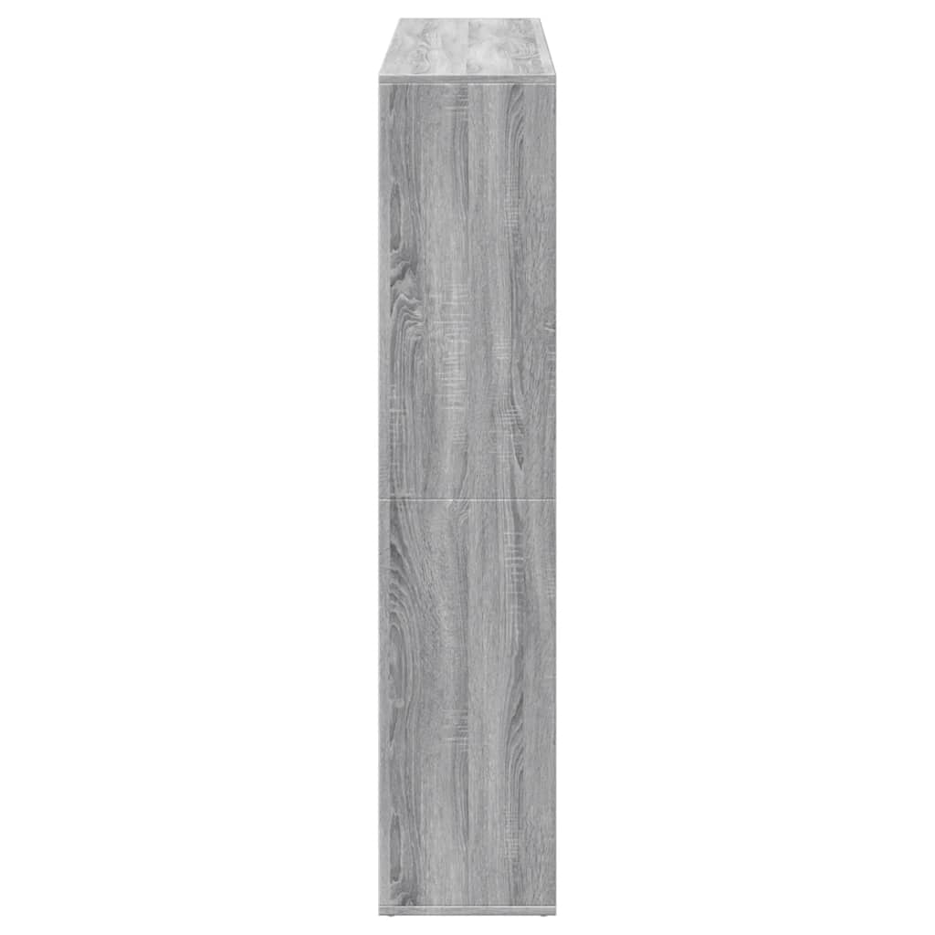 Bibliothèque sonoma gris 137,5x29x137,5 cm bois d'ingénierie - XIOS