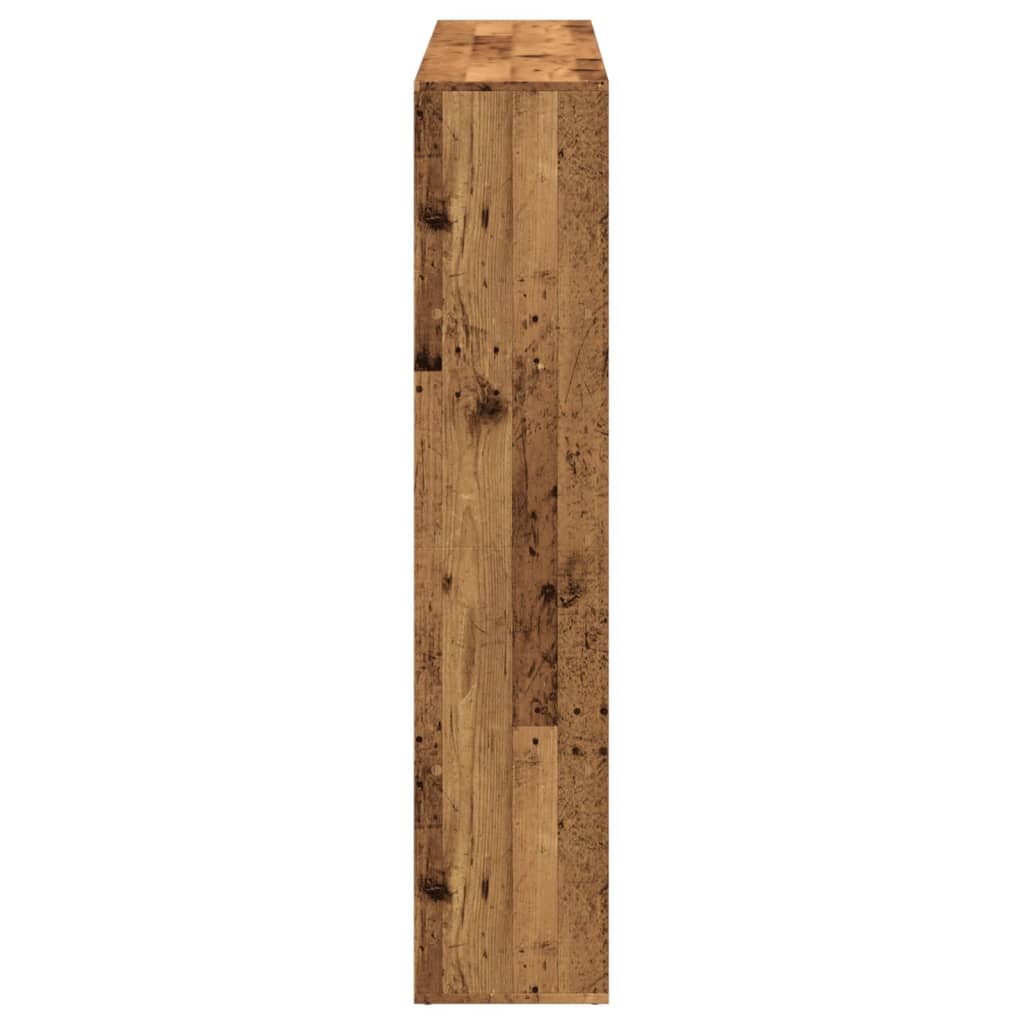 Bibliothèque vieux bois 137,5x29x137,5 cm bois d'ingénierie - XIOS
