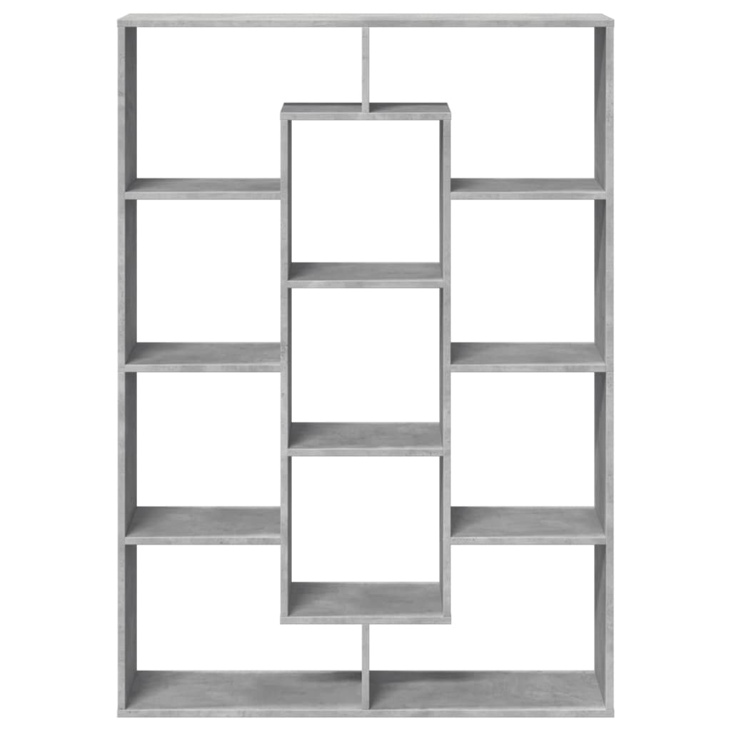Bibliothèque gris béton 102x29x143 cm bois d'ingénierie - XIOS