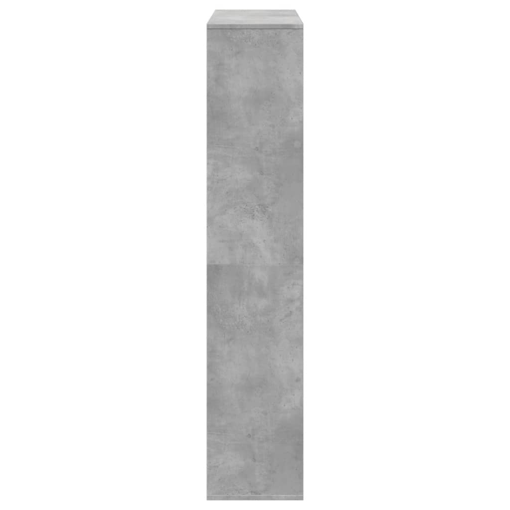Bibliothèque gris béton 102x29x143 cm bois d'ingénierie - XIOS