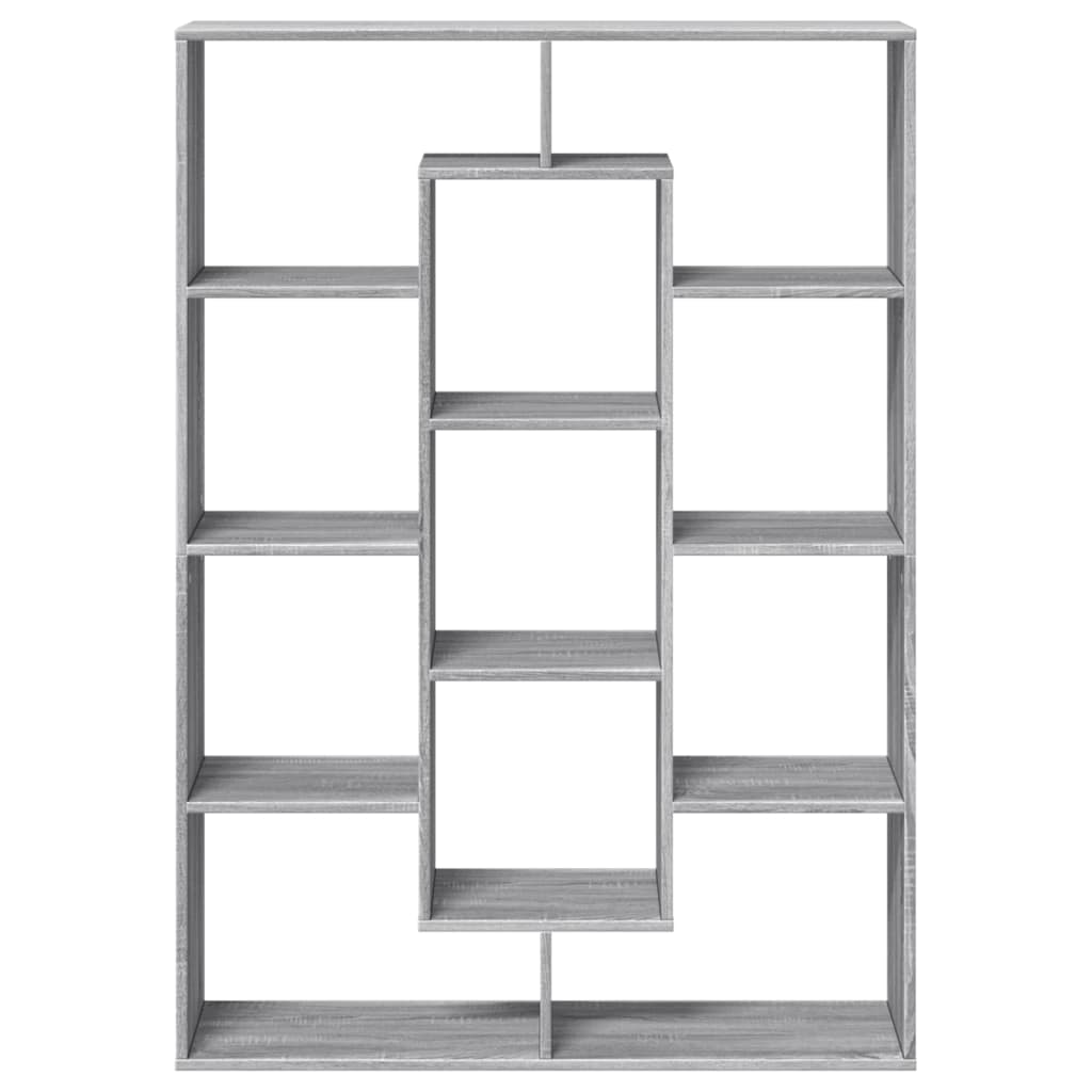 Bibliothèque sonoma gris 102x29x143 cm bois d'ingénierie - XIOS